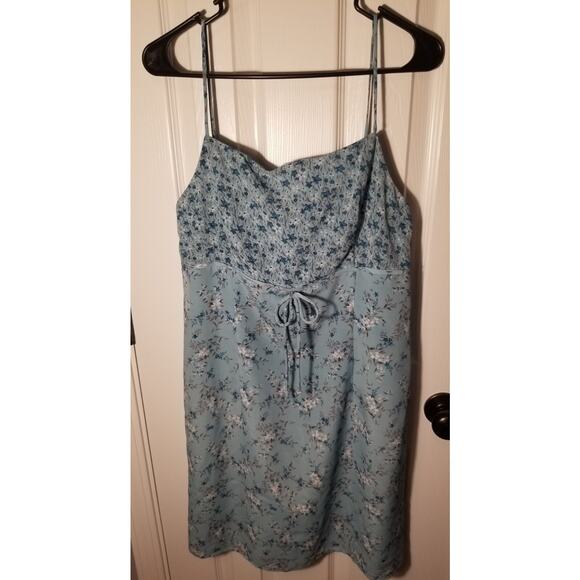 DBY Ltd Sleeveless Straps Floral Pattern Dress 90s Y2K Spring Sz 13/14 Sku - Picture 1 of 5